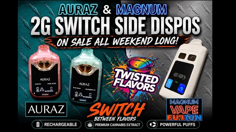 Ganja World 2g switch side on SALE all weekend! 10% OFF!