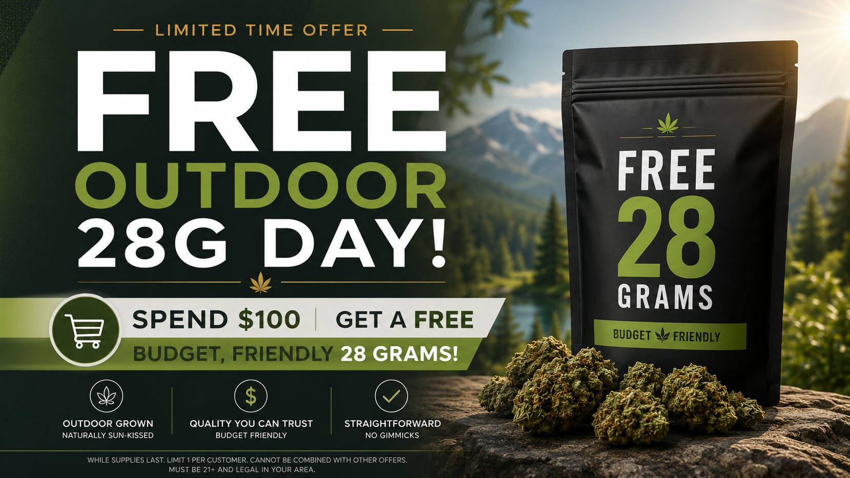 Ganja World - Bangor Free outdoor ounce Day