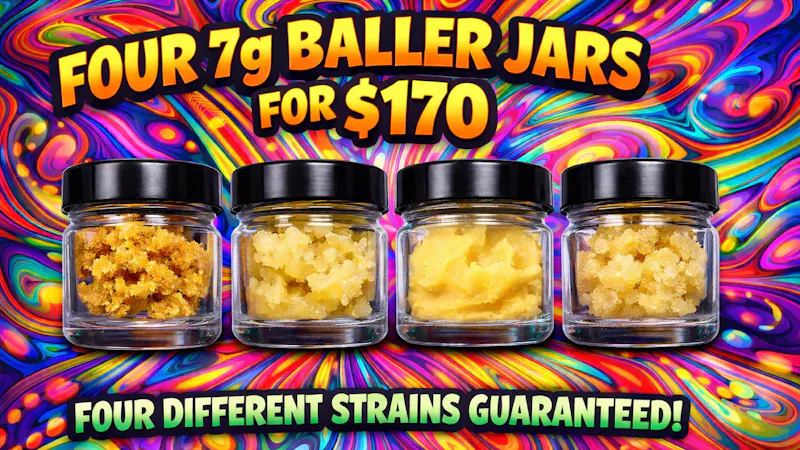 Ganja World FOUR 7G BALLER JARS FOR ONLY $170 🤯