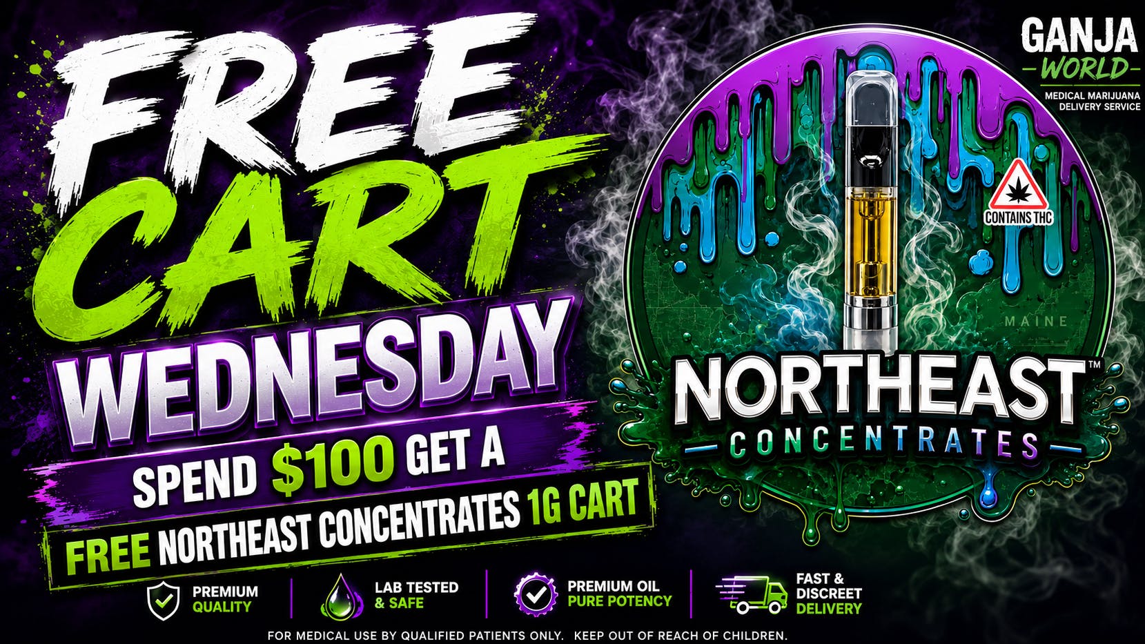 Ganja World - Bangor Free Cart Day 👀