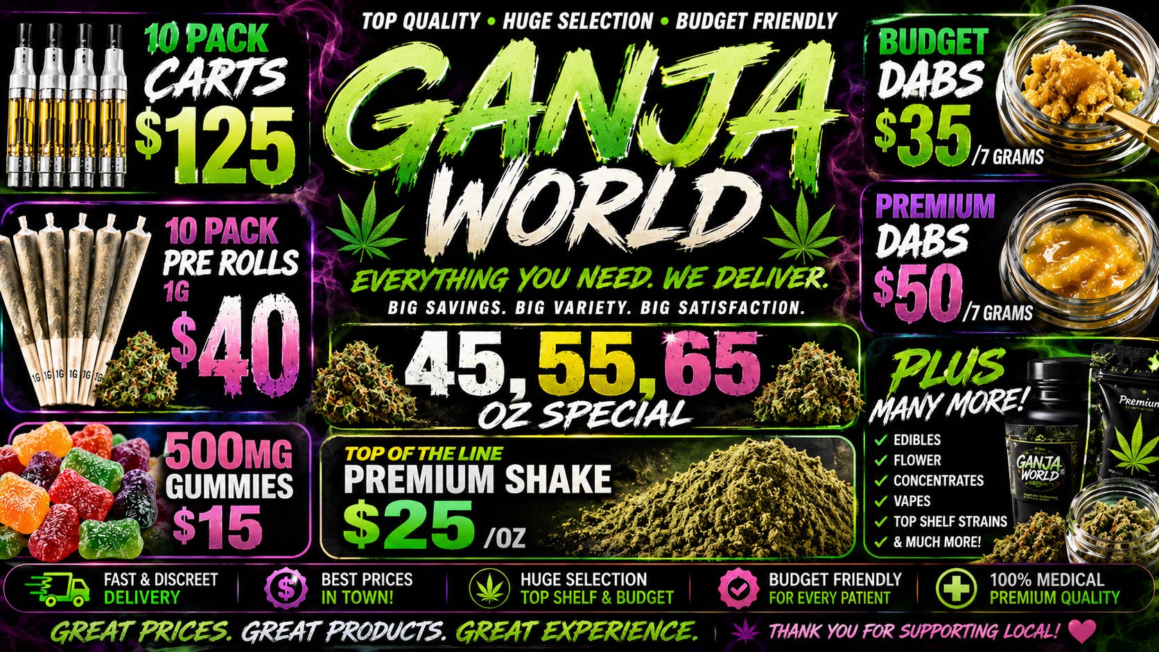 Ganja World - Bangor Deals Deals Deals 👀