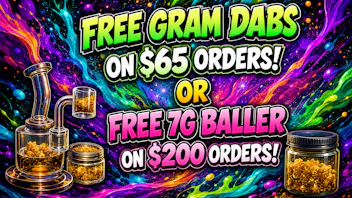 Ganja World FREE GRAM DABS ON $65 OR 7G BALLER ON $200