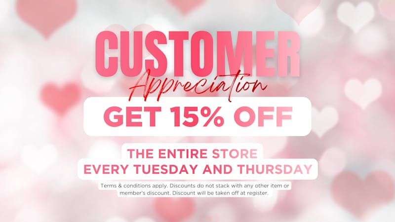 UpLift - Mount Orab Customer Appreciation – 15% Off Storewide