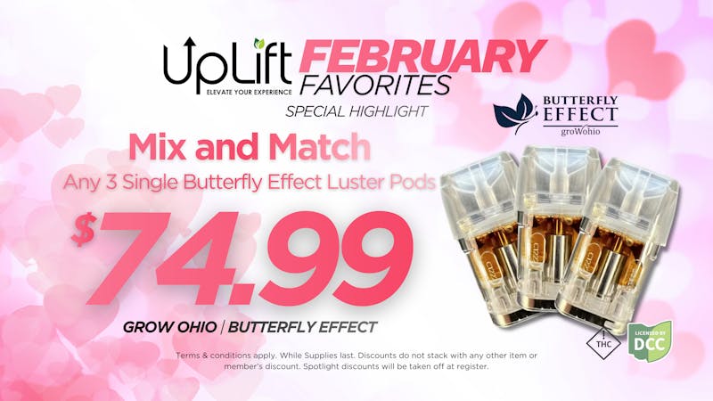 UpLift - Mount Orab Butterfly Effect Luster Pods – Mix & Match 3 for $