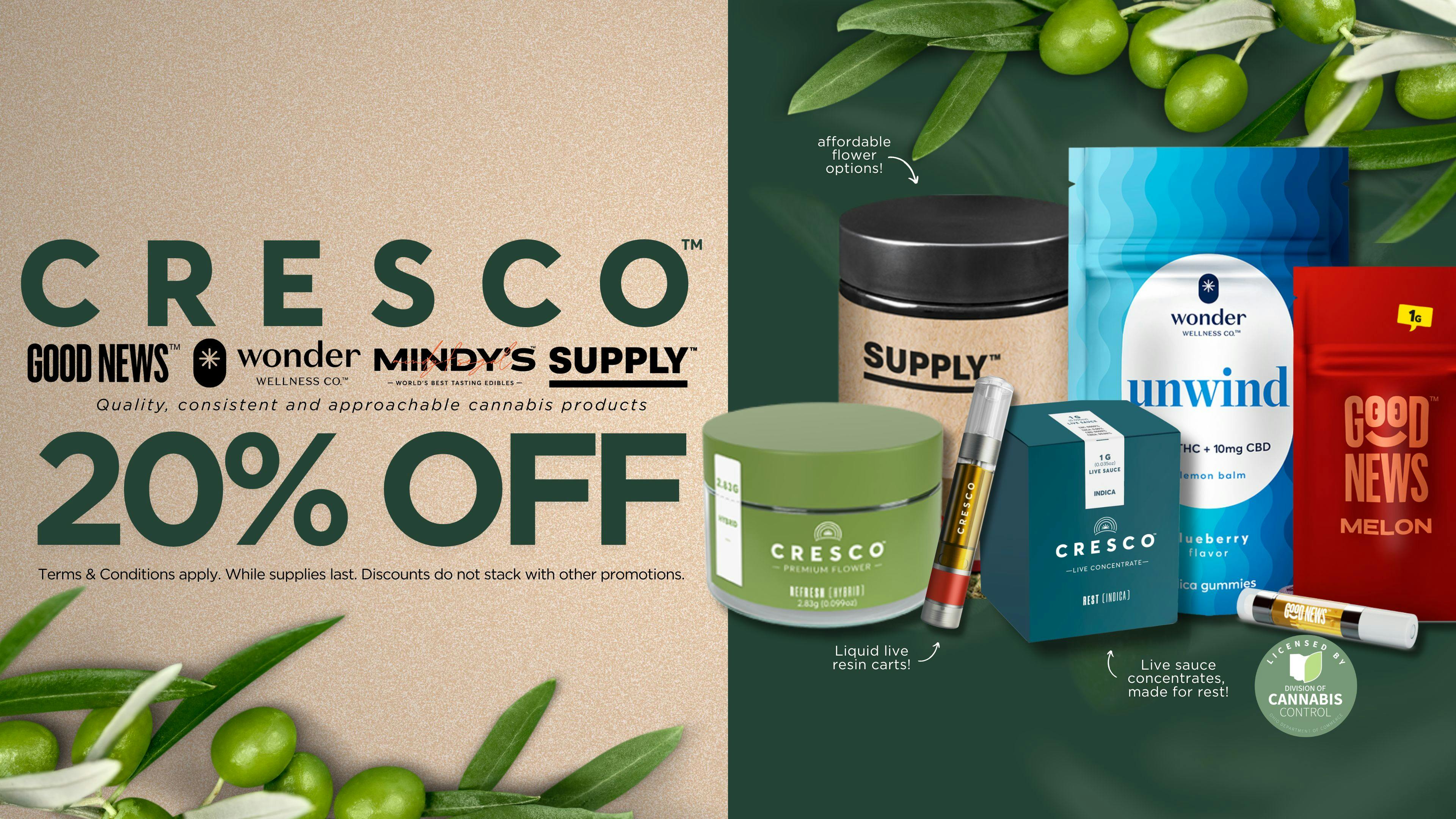 UpLift - Mount Orab 20% Off Cresco Brands