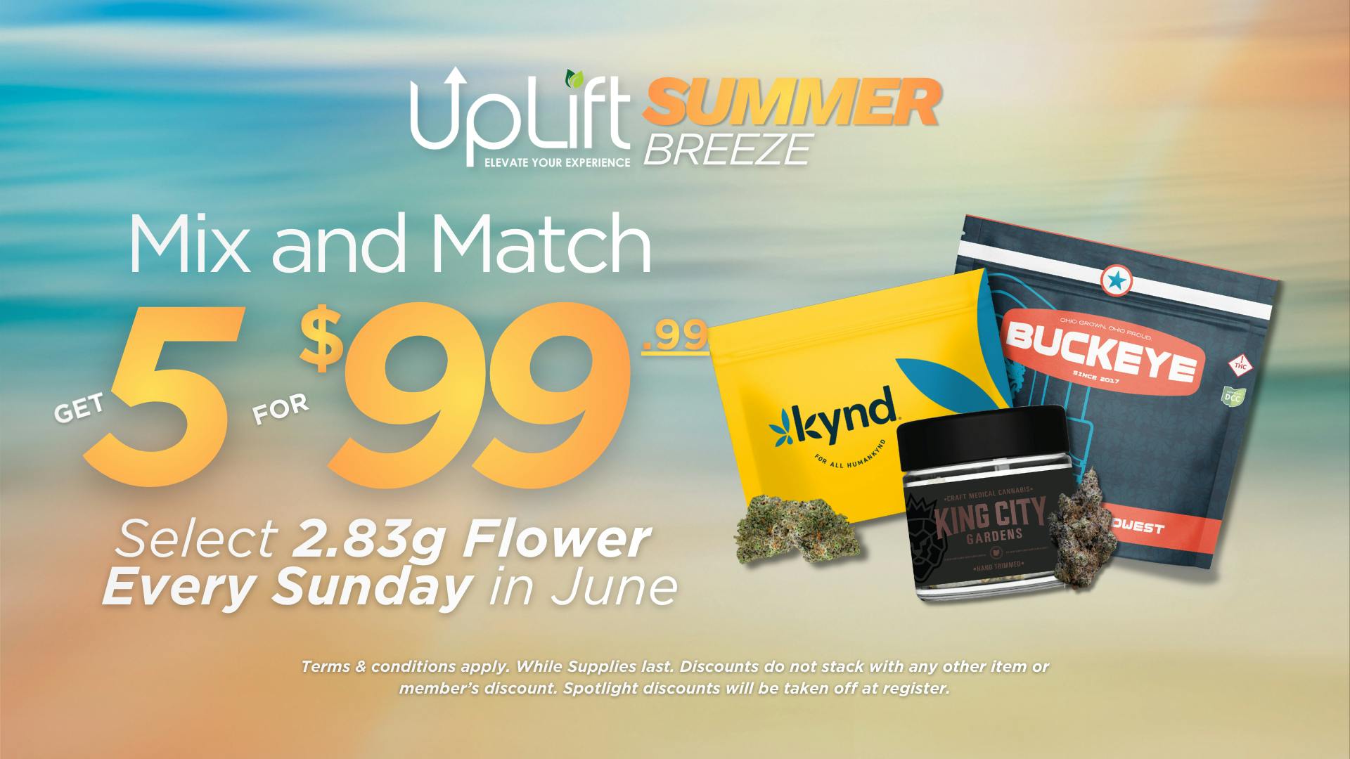 UpLift - Milford Sunday Flower Mix & Match | 5 for $99.99