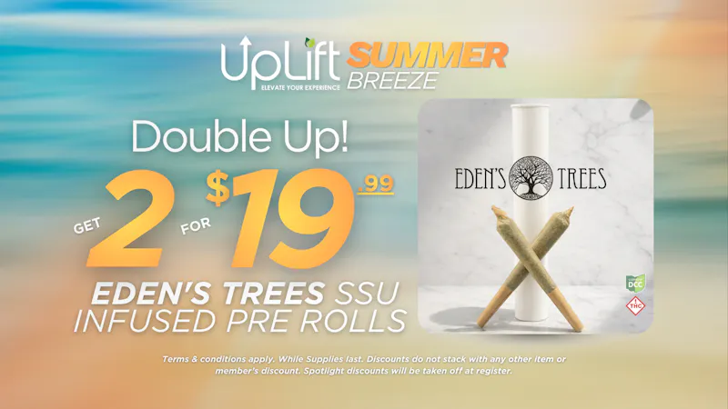UpLift - Milford Double Up Daily | Eden's Trees Infused Pre Rolls