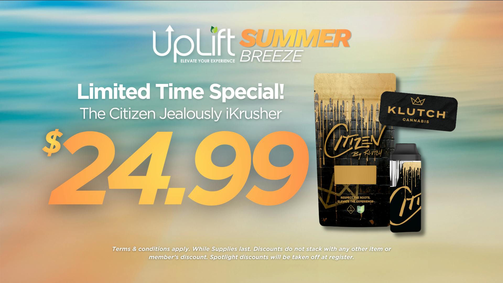 UpLift - Milford Klutch Jealousy iKrusher Special | $24.99
