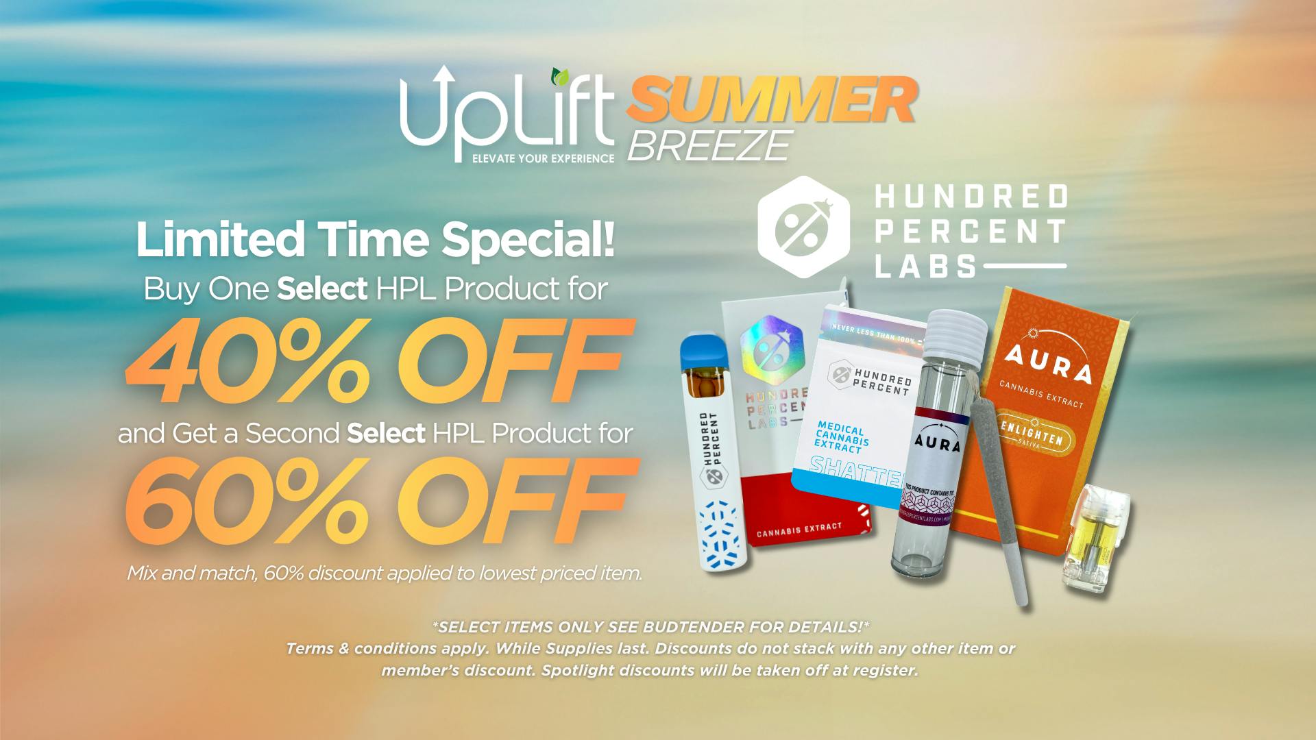 UpLift - Milford HPL Select Products Mix & Match | 40% Off + 60% Of