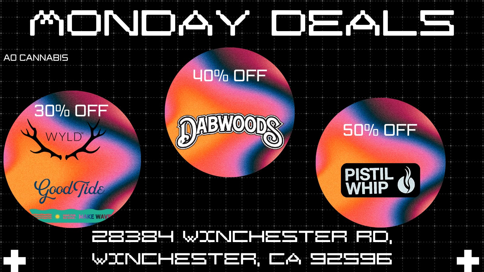 AO CANNABIS Monday Daily Deals