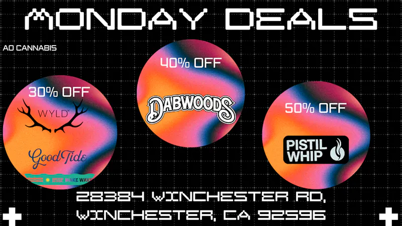 AO CANNABIS Monday Daily Deals