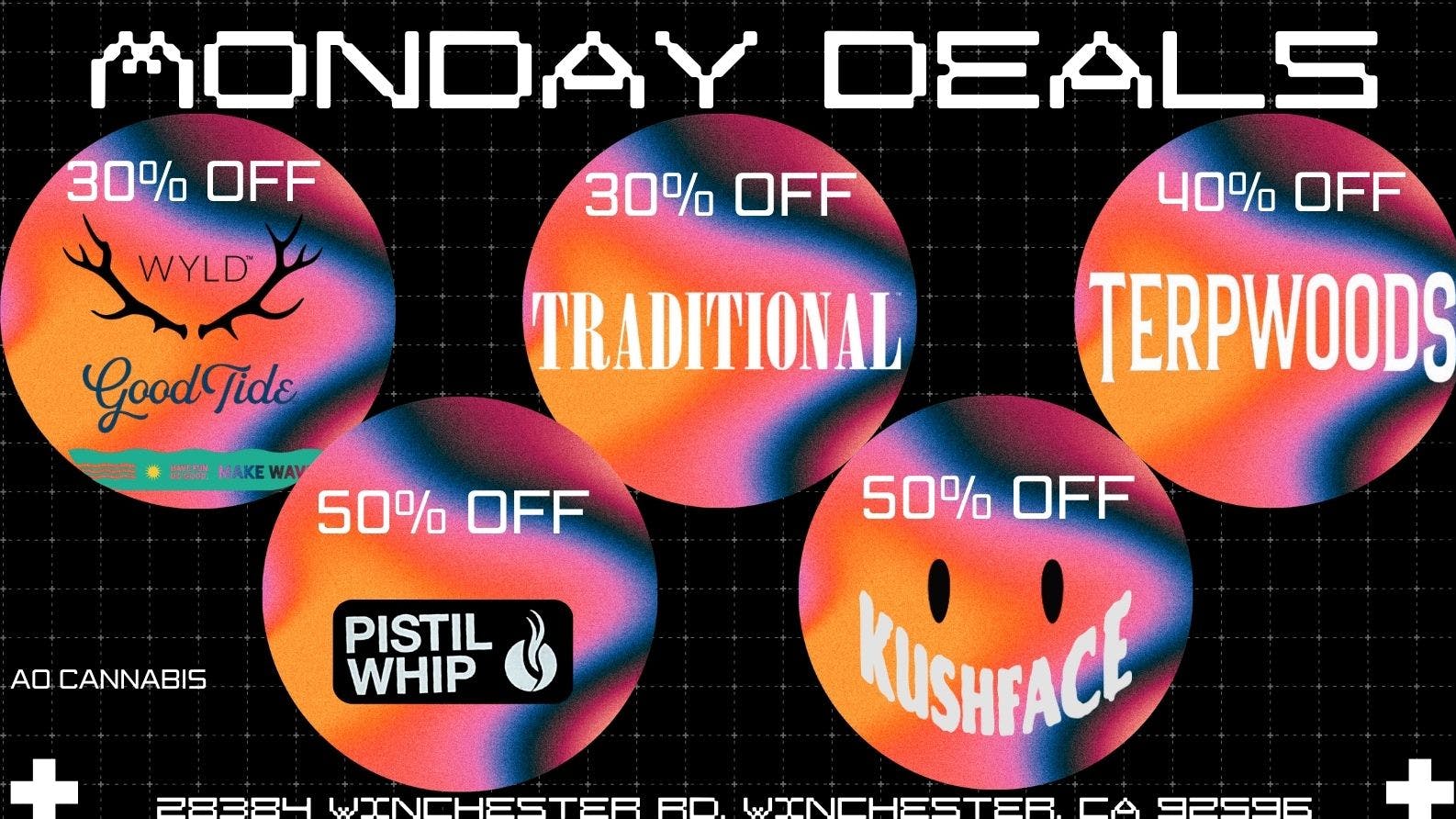 AO CANNABIS Monday Daily Deals