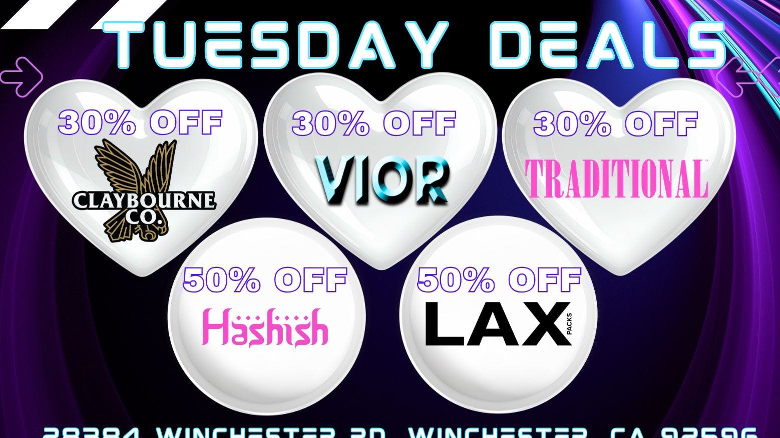 AO Cannabis Tuesday Daily Deals