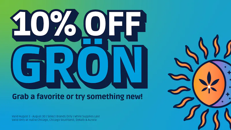 nuEra - Chicago GRÖN 10% OFF All Month Of August!