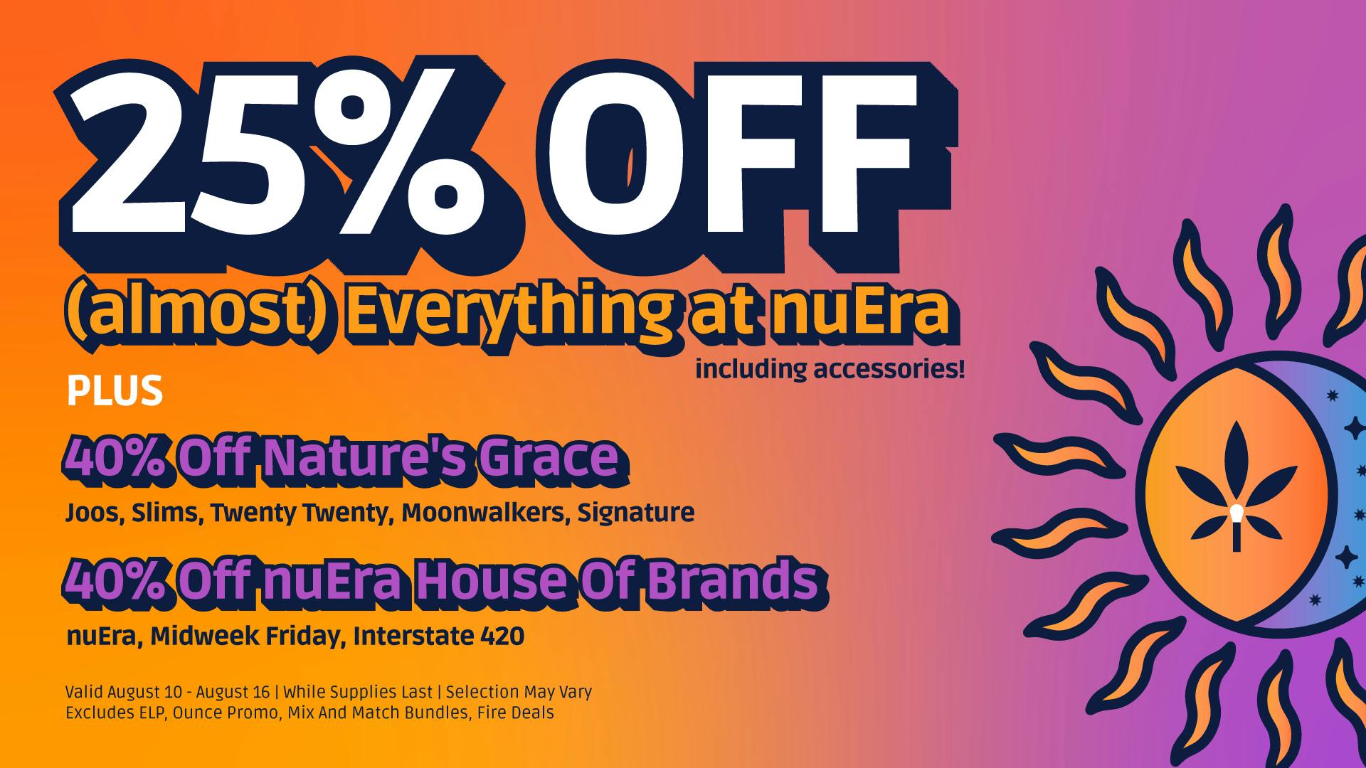nuEra - Aurora 25% Off (almost) Everything at nuEra!