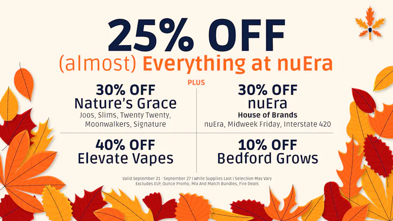 nuEra - Aurora 25% Off (almost) Everything at nuEra!