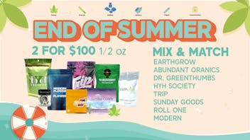 Earth's Healing Delivery 2 for $100 Mix & Match Half Ounces.