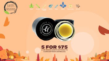 Earth's Healing North 5 for $75 Earth Extracts Live Resin