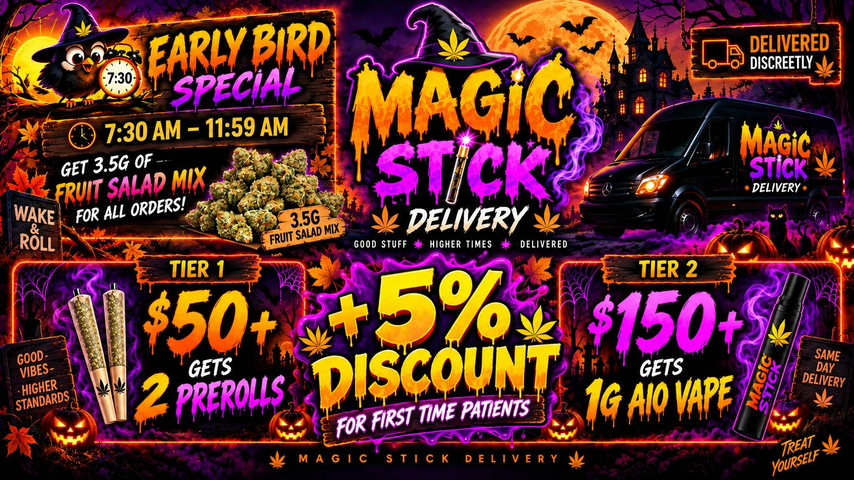MAGIC STICK FTP Deal +Free 1g Vape+ Prerolls+ Morning Deal🎁