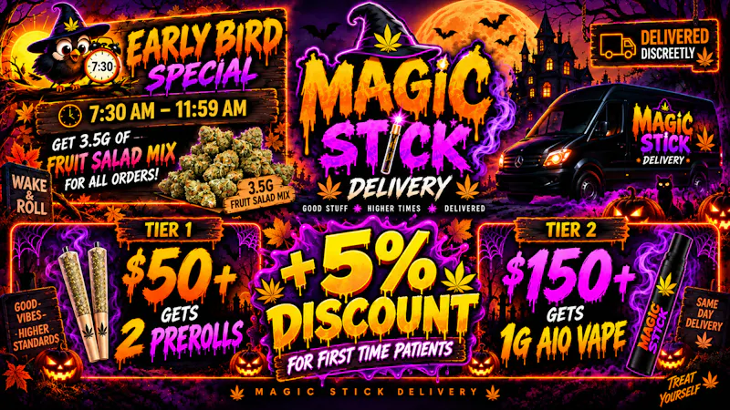MAGIC STICK FTP Deal +Free 1g Vape+ Prerolls+ Morning Deal🎁