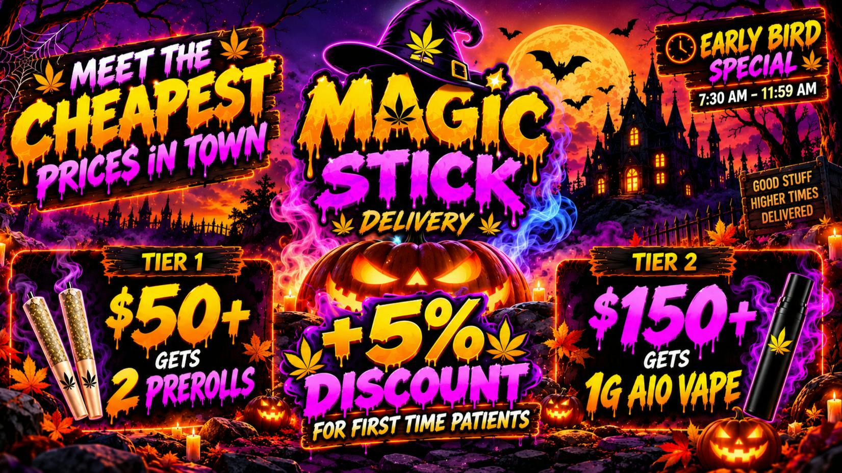 MAGIC STICK FTP Deal +Free 1g Vape+ Prerolls+ Morning Deal🎁