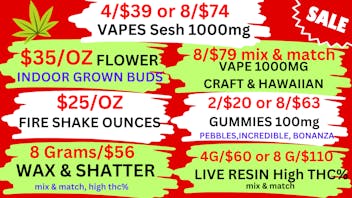 Best High Dispensary 4G/$39 VAPES-35/OZ FLOWER-8G/$56 WAX