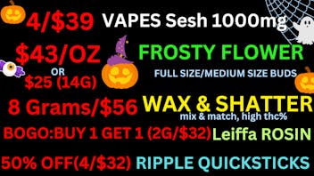 Best High Dispensary $43/OZ FULL BUDS-4/$39 VAPES 1G-8G/$56-