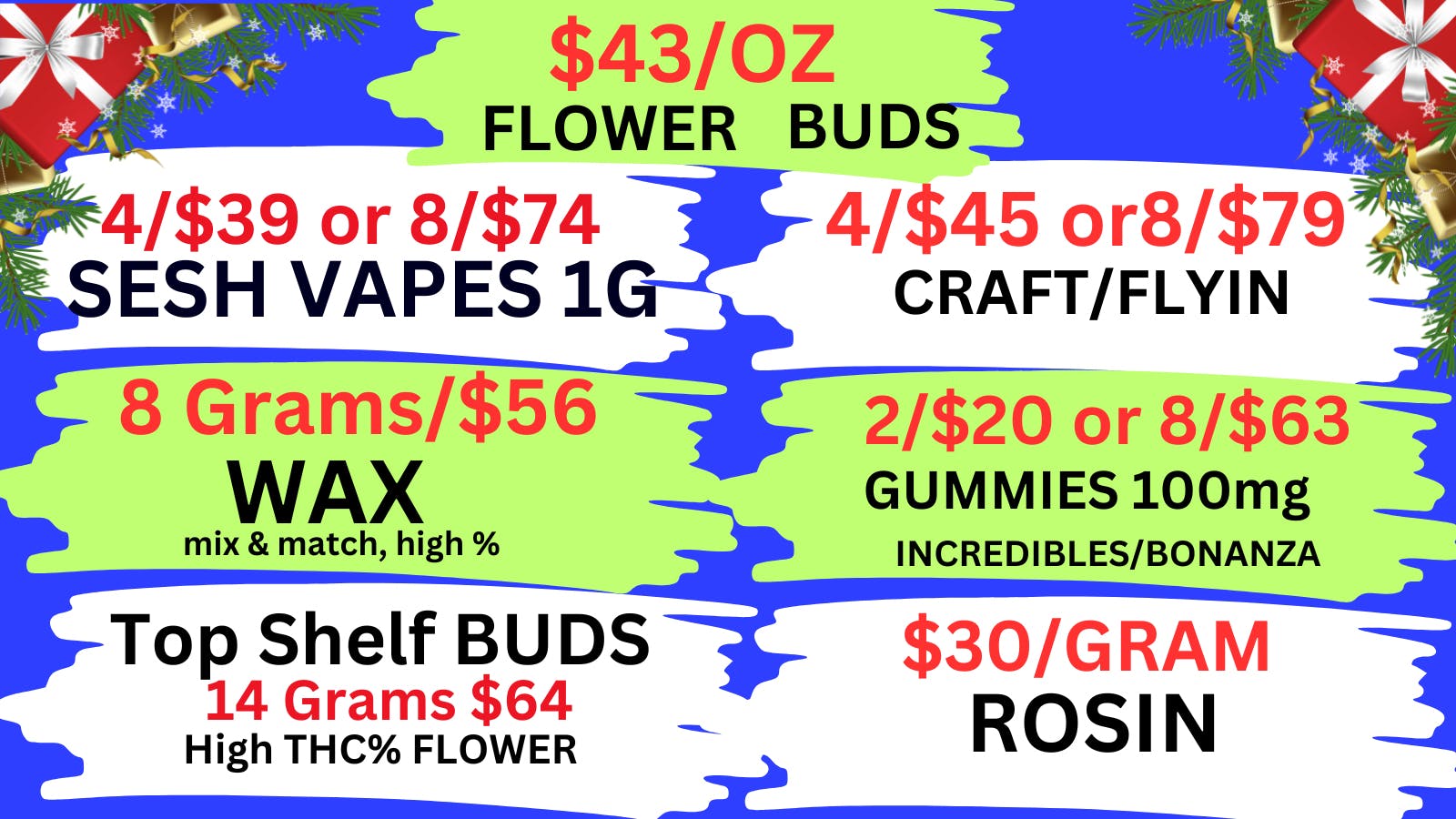 Best High Dispensary - Bryant St 8/$79 VAPES-$43/OZ-8G/$56 WAX-$30/G ROSIN