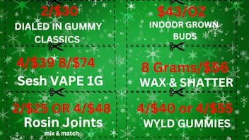 Best High Dispensary DIALED IN 2/$30 -$43/OZ BUD-8/$74 VAPES-8G/$56 WAX