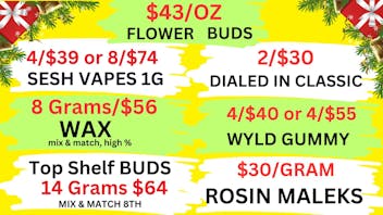 Best High Dispensary - Bryant St 2/$30 DIALED IN-$43/OZ-8G/$56 WAX-8/$74 VAPES