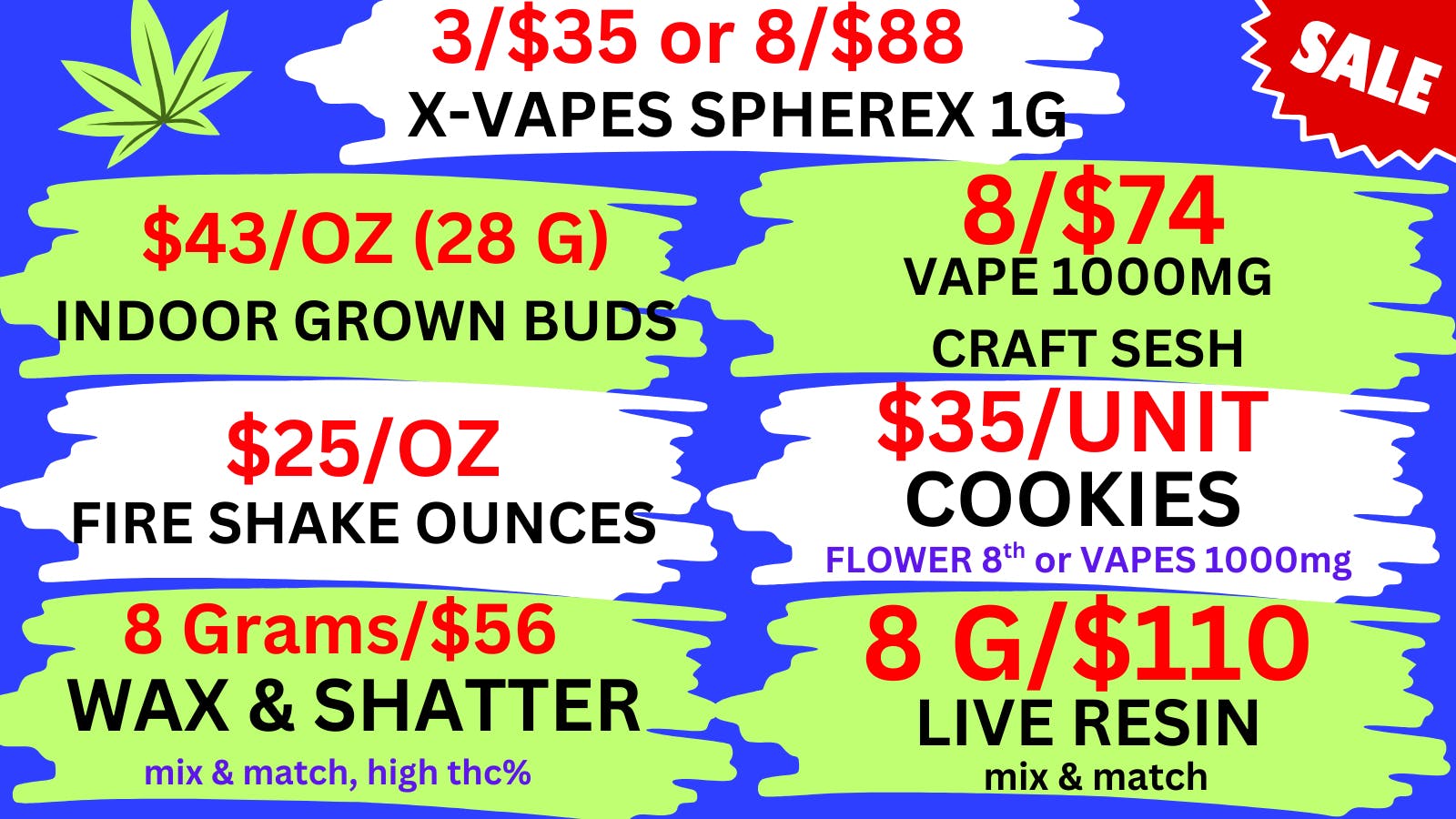 Best High Dispensary $43/OZ BUD-3/$35 X-VAPES-8/$74 VAPES-$35 COOKIES