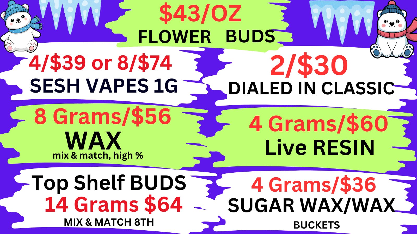 Best High Dispensary - Bryant St *$43/OZ-8G/$56 WAX-8/$74 VAPES-2/$30 Dialed IN*