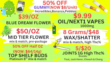 Best High Dispensary 🤑 $39/OZ - 8 GRAMS WAX $48 - $9.99 1000mg CART 🔥