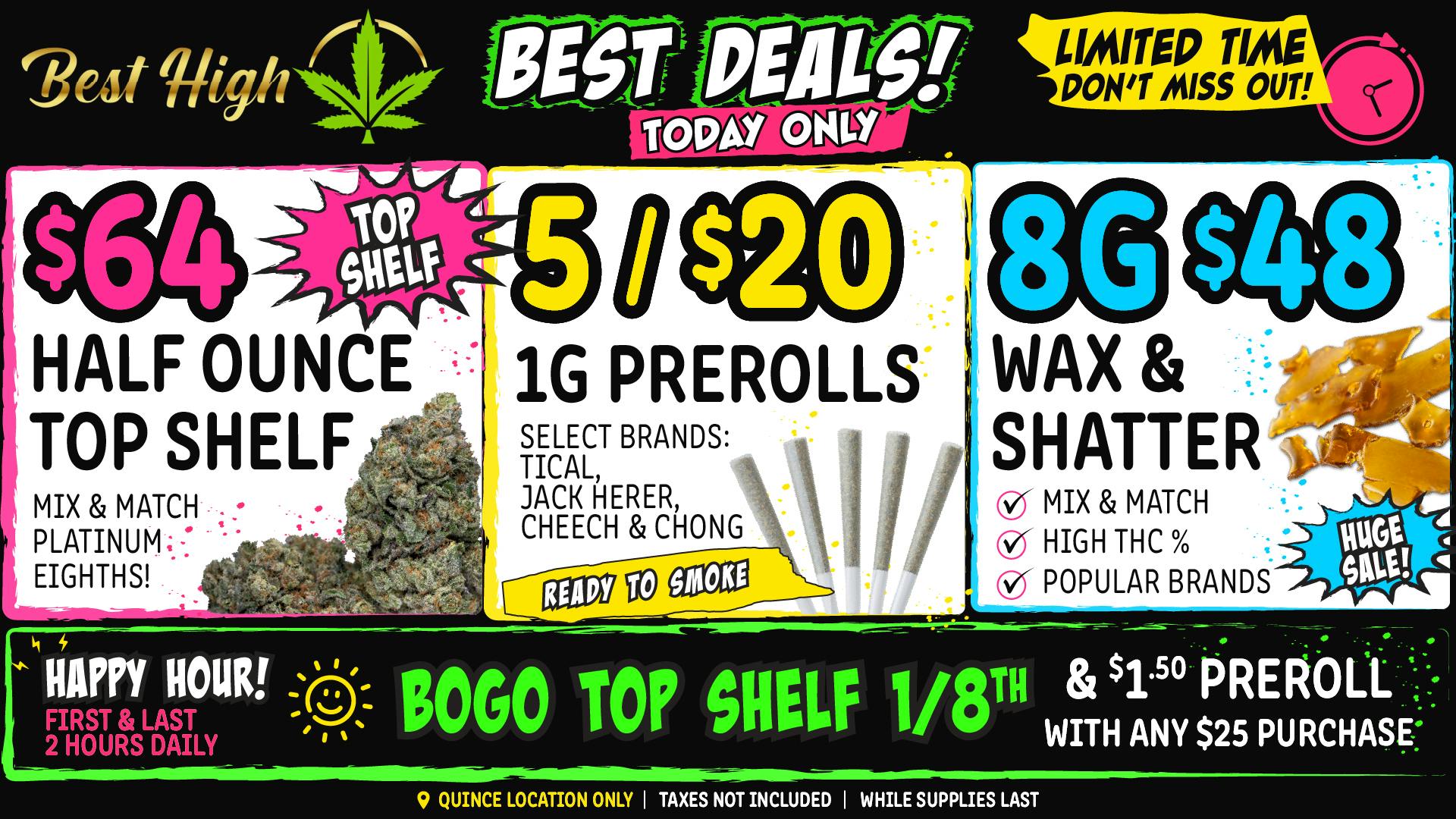 Best High Dispensary 🍯 ☀️ 8G Wax/Shatter $48 | $64 Top Shelf 1/2 Ounce