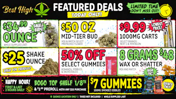 Best High Dispensary 🤑 $34.99 Small Bud Ounce 💥 $9.99 1000mg CART 🔥