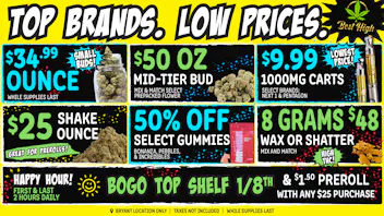 Best High Dispensary - Bryant St 🍯 8 Grams Wax $48, $34.99 Small Bud Ounce 🎉
