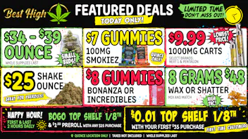 Best High Dispensary 🤑 $34.99 Small Bud Ounce 💥 $9.99 1000mg CART 🔥
