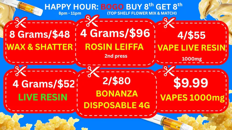 Best High Dispensary 🍯 ☀️ 8G Wax/Shatter $48 | 4 Grams/$52 Live Resin