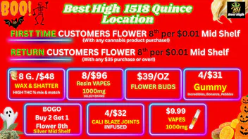 Best High Dispensary 🔥$0.01 Flower 8th🤑$39/OZ BUD💚$9.99 VAPES 1000mg