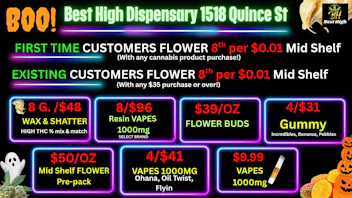 Best High Dispensary 🔥$0.01 Flower 8th🤑$39/OZ BUD💚4/$41 VAPES 1000mg