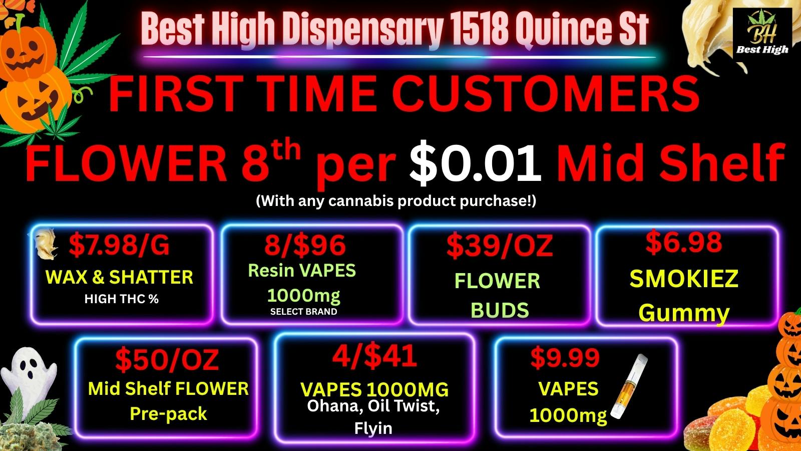 Best High Dispensary 🔥$6.98 SMOKIEZ🤑$39/OZ BUD💚$7.98 WAX & SHATTER🍯