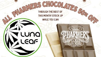 Luna Leaf LLC 50% off all Pharmers chocolates!