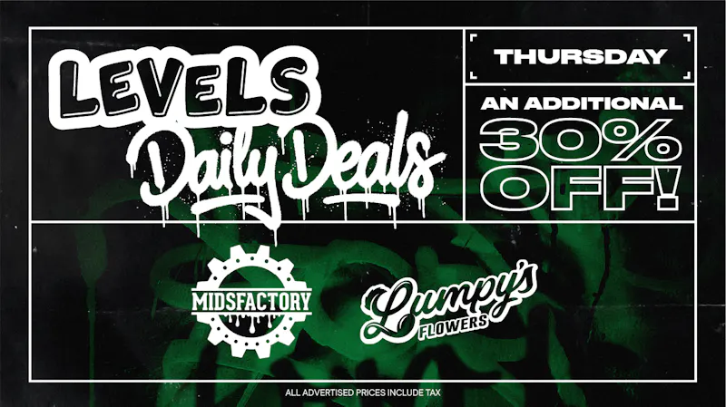 Levels - Fresno Thursday Deal: An Additional 30% Off!