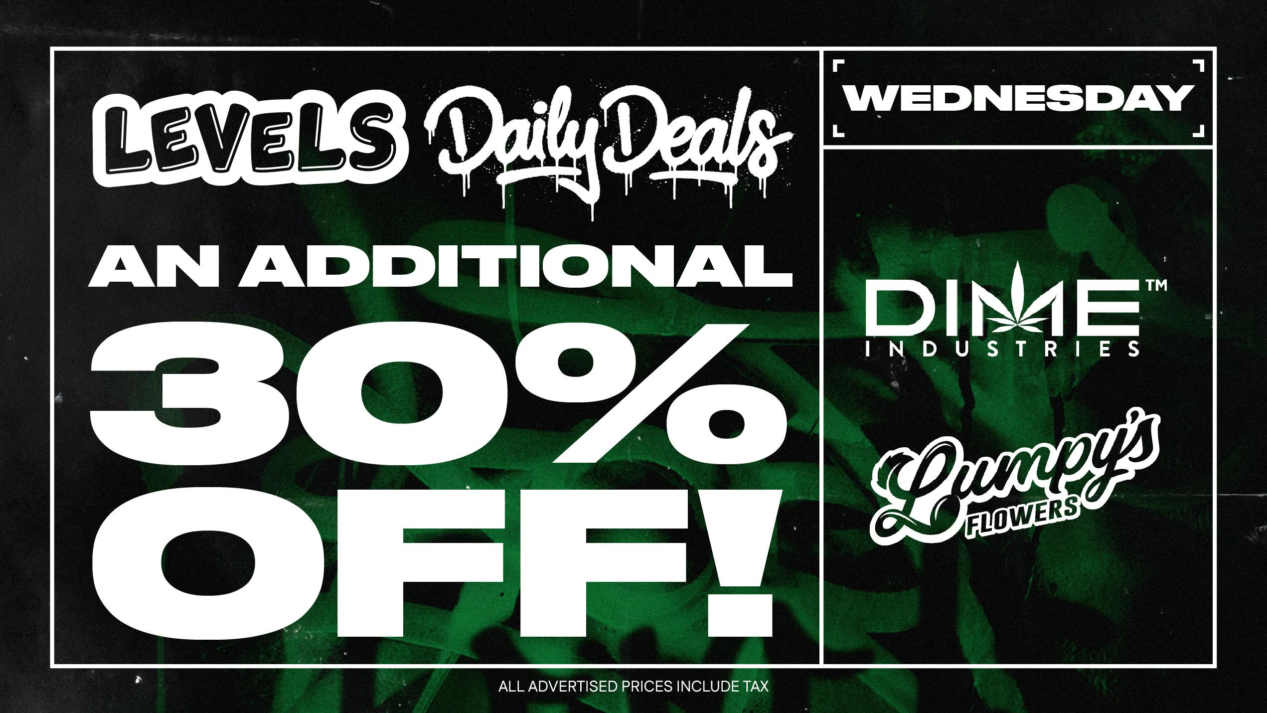Levels - Fresno Wednesday Deal: An Additional 30% Off!