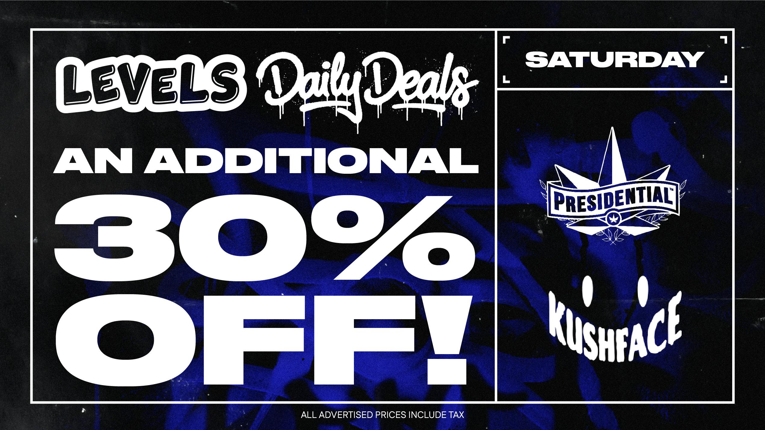 Levels - McHenry Saturday Deal: An Additional 30% Off!