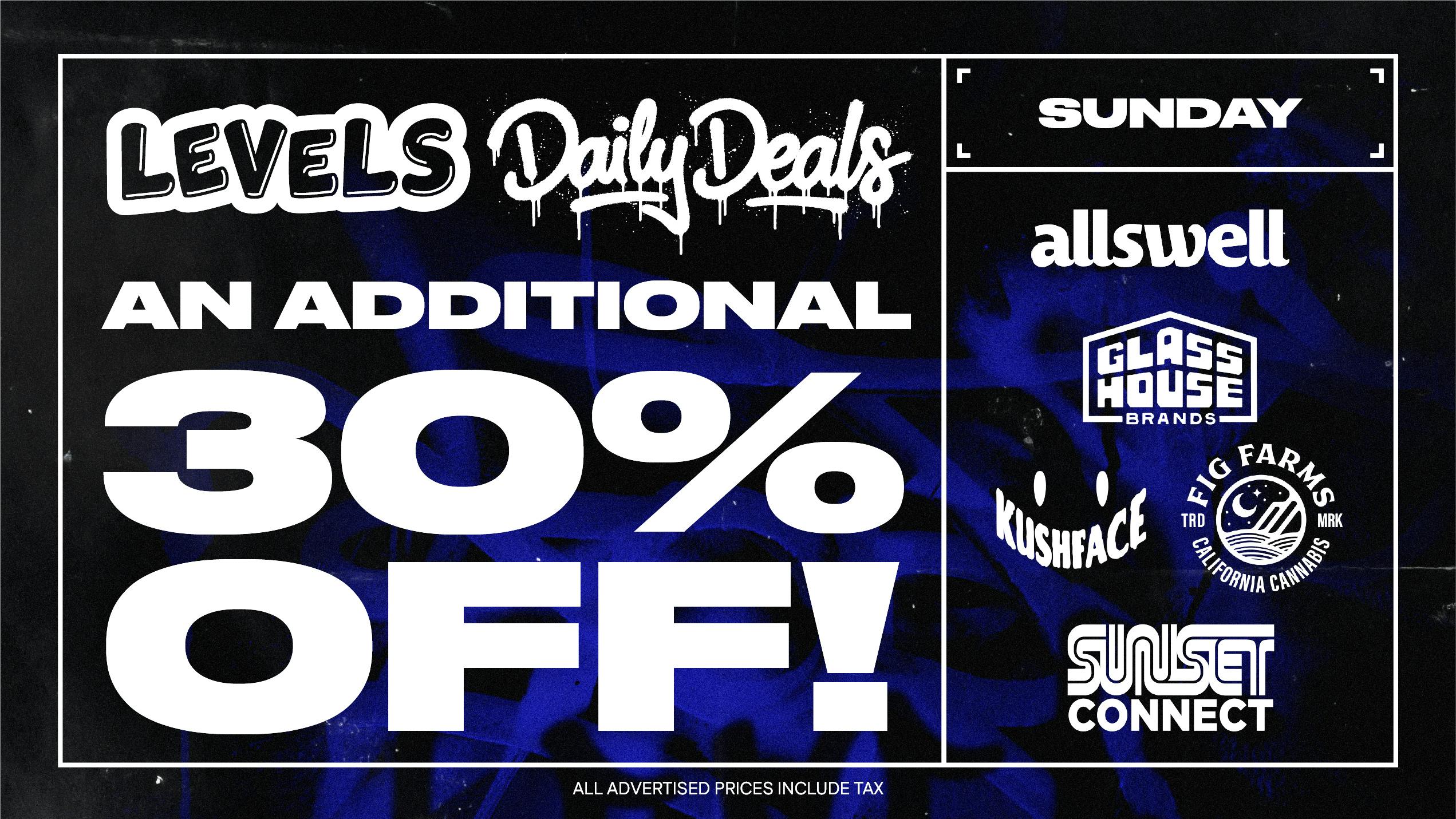 Levels - McHenry Sunday Deal: An Additional 30% Off!
