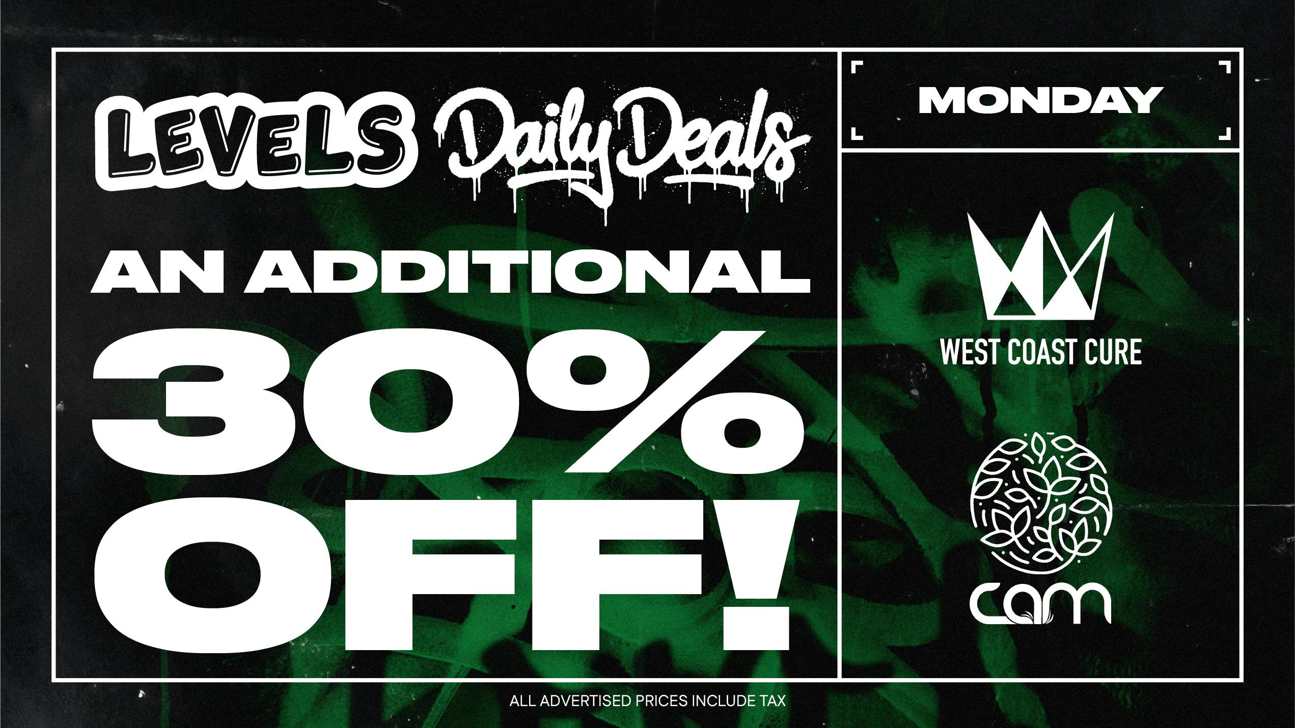 Levels - Fresno Monday Deal: An Additional 30% Off!
