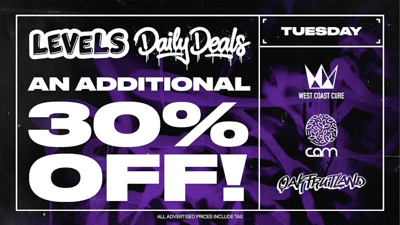 Levels - Merced Tuesday Deal: An Additional 30% Off!
