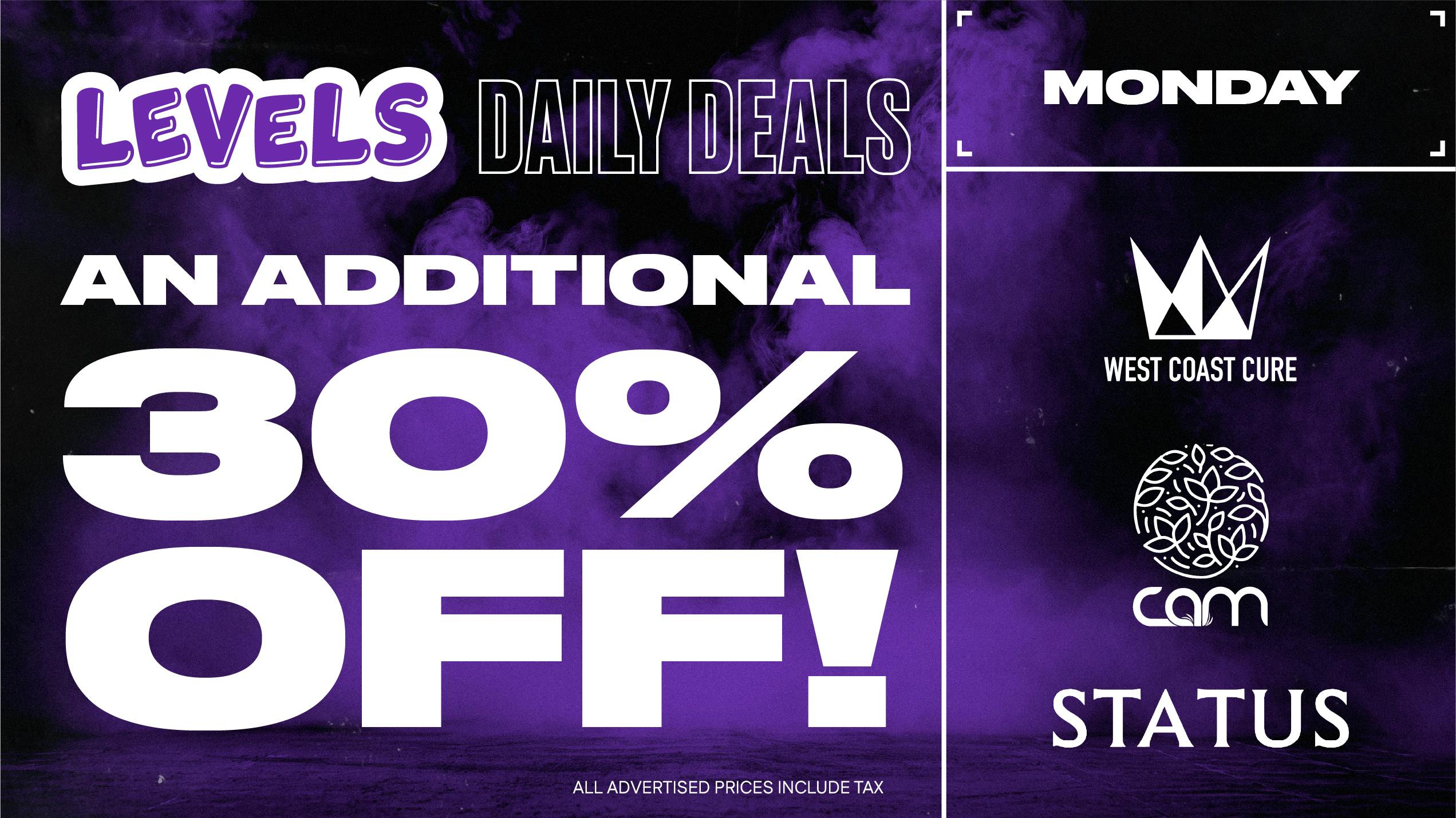 Levels - Modesto Monday Deal: An Additional 30% Off!
