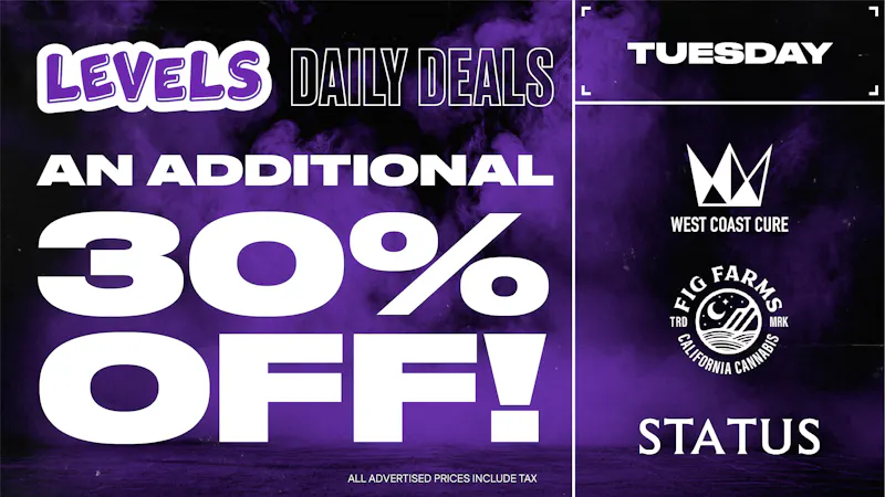 Levels - Merced Tuesday Deal: An Additional 30% Off!